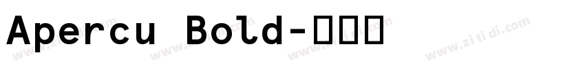Apercu Bold字体转换